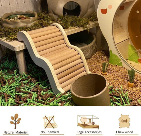 Pet Haven Wooden Hamster Cage Set.