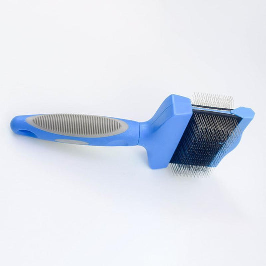 Gentlegroom Pet Self-Cleaning Hair Brush - Double-Sided Soft Comb