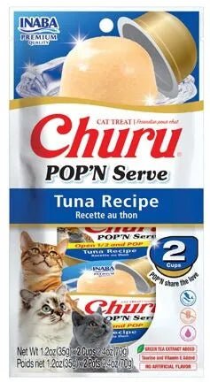 Inaba Churu Pop'N Serve Cat Treat Tuna 2.46oz. (Case of 4) - Pets Perfect