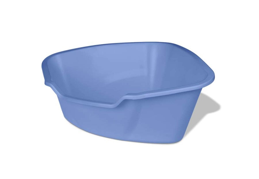Van Ness Plastics High-Sides Corner Cat Litter Pan, Blue, Large, 6-Count