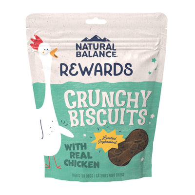 Natural Balance Pet Foods Rewards Crunchy Biscuits Small Breed Dog Treats Chicken & Sweet Potato, 14 oz