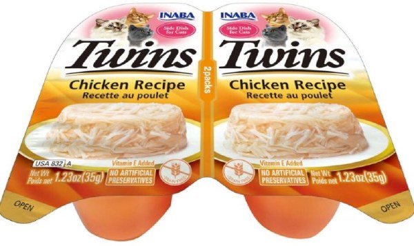 Inaba Twins Side Dish For Cats Chicken 1.23oz. 2 Pk (Case of 6) - Pets Perfect