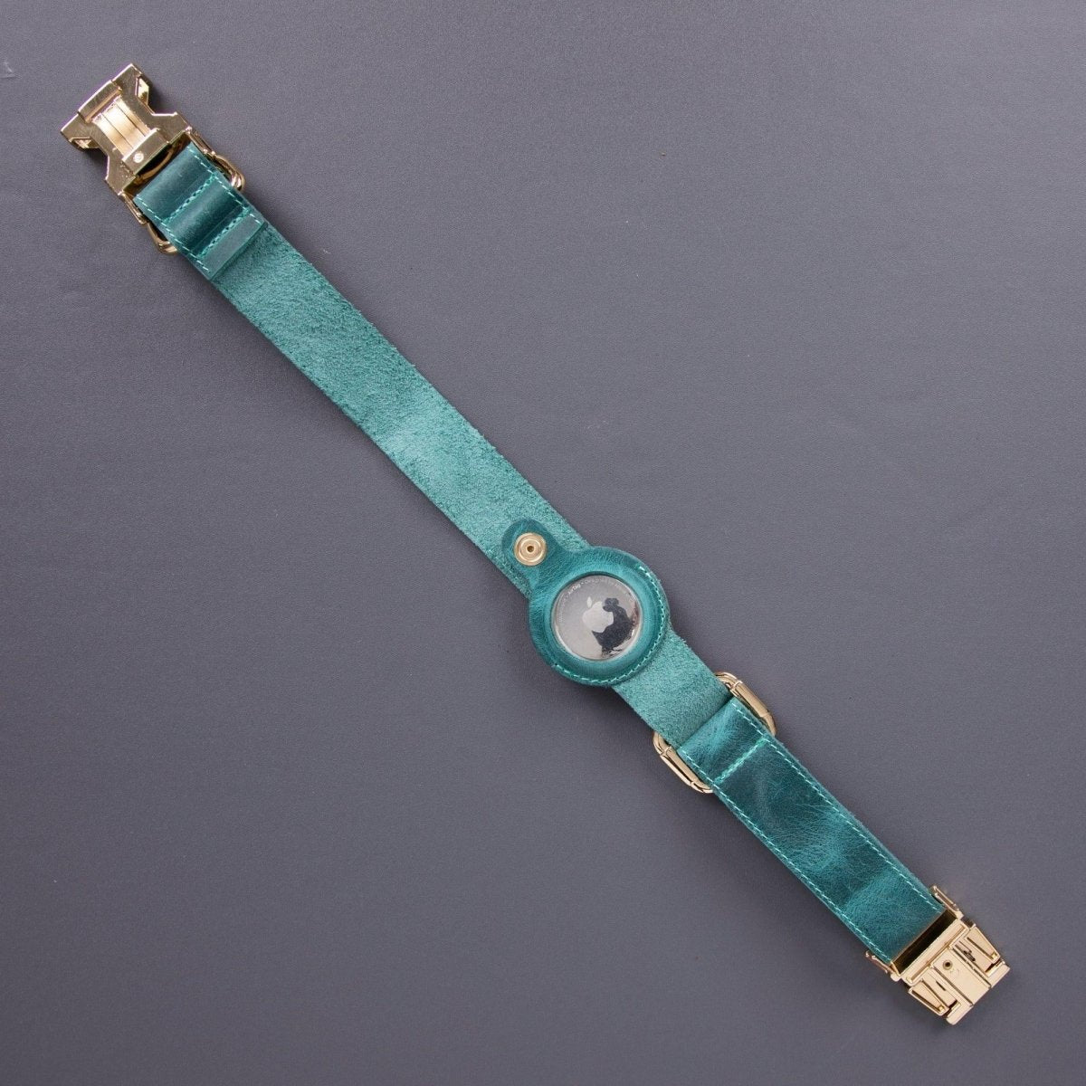 Charlotte Handcrafted Calfskin Leather Dog Collar - Compatible with AirTag - Pets Perfect