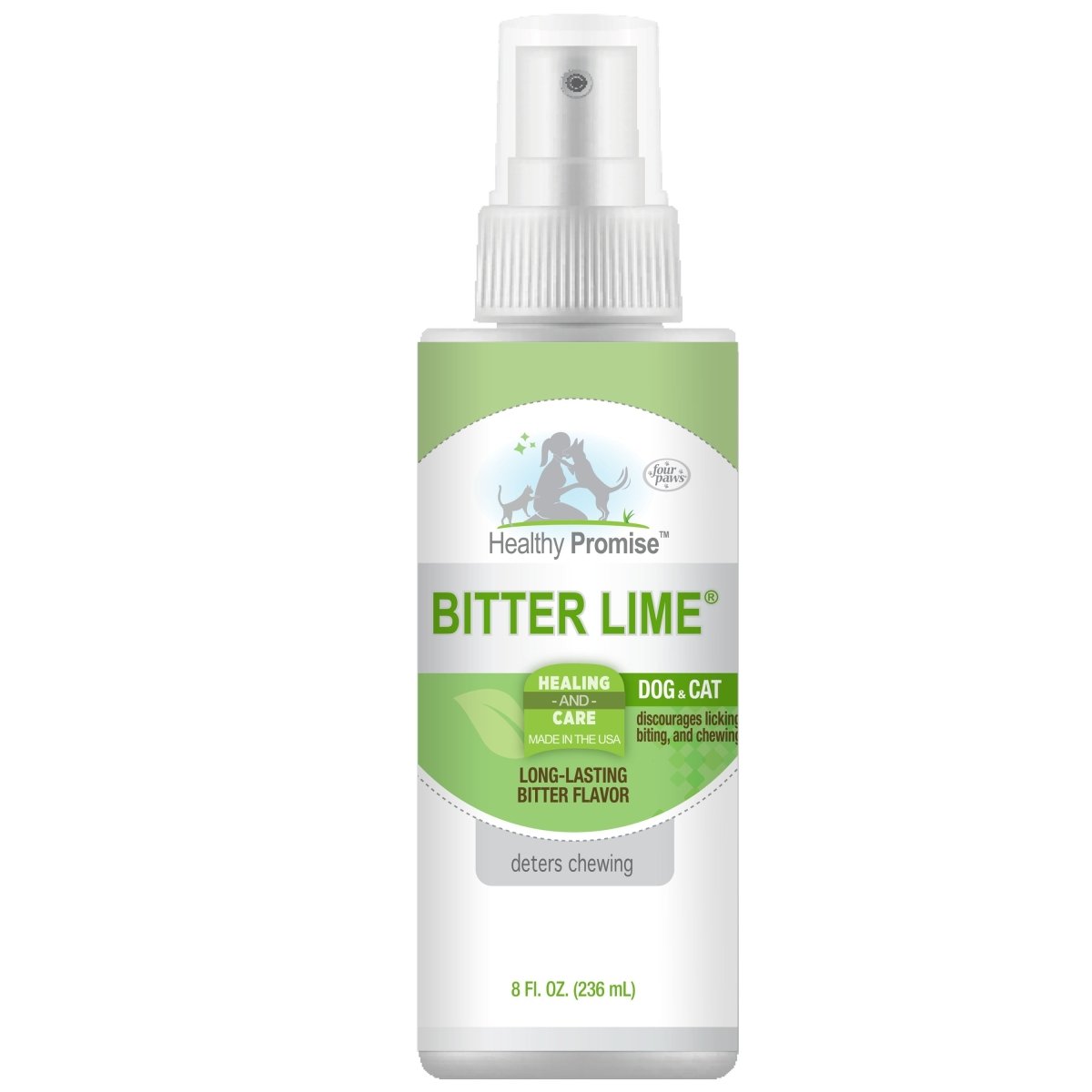 Four Paws Healthy Promise Bitter Lime Anti Chew Spray for Dogs and Cats Bitter Lime, 1ea/8 oz 1 ct - Pets Perfect
