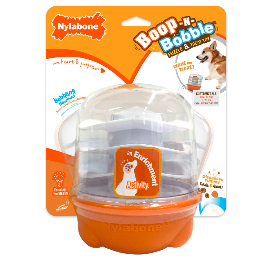 Nylabone Boop N Bobble Puzzle Treat Dog Toy