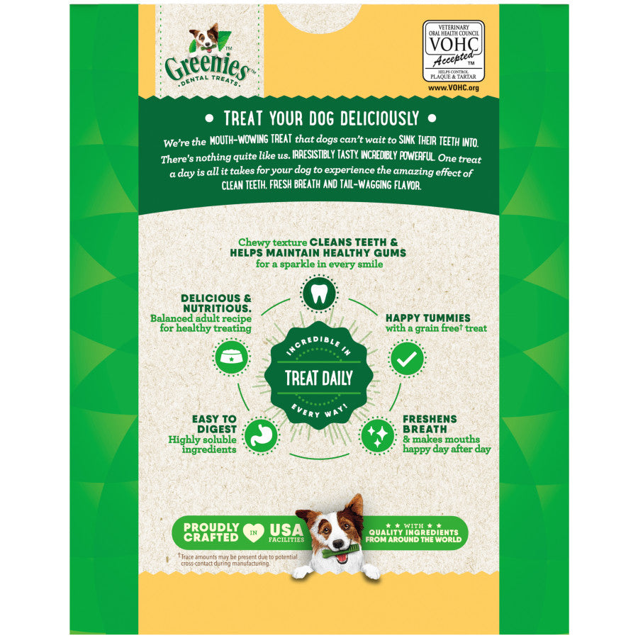Greenies Grain-Free Dog Dental Dog Treats Regular Original 27 oz, 27 ct