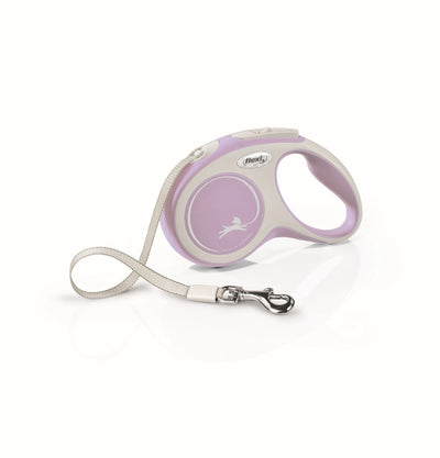 Flexi Comfort Retractable Tape Dog Leash Pink 16 ft, Small