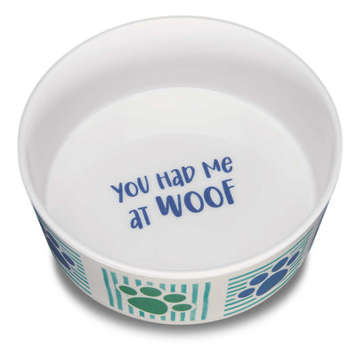 Loving Pets Dolce Moderna Bowl Had Me at Woof 1ea/SM