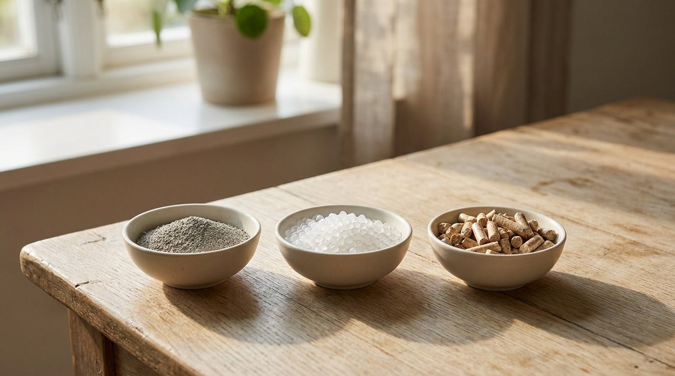 Types of Cat Litter: Clay, Crystal, and Natural, Honestly - Pets Perfect