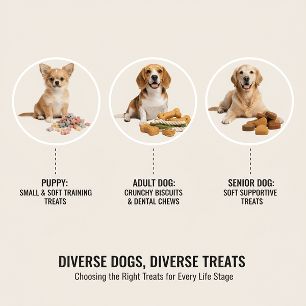 How to Choose the Right Dog Treats for Your Pet’s Age and Size - Pets Perfect