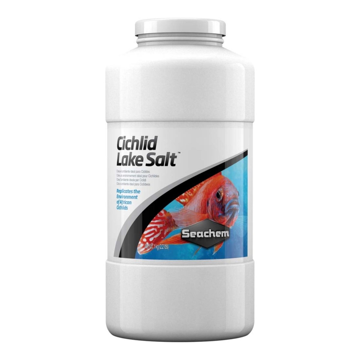 Seachem Cichlid Lake Salt 2.2 lb - Essential Minerals for African Cichlid Health - Pets Perfect