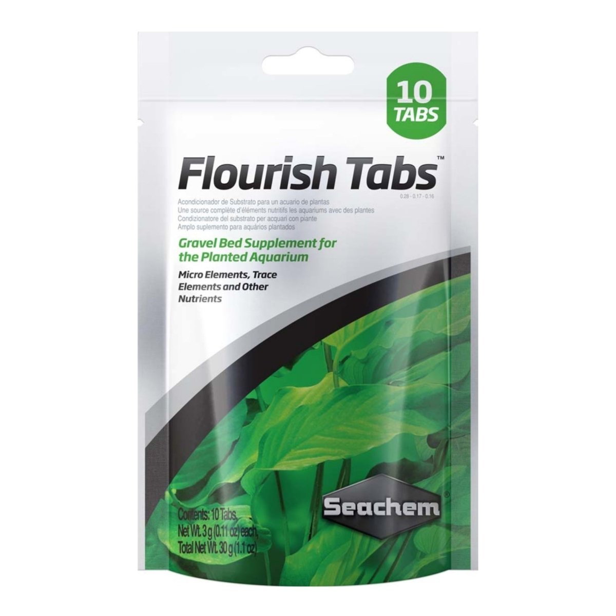 Seachem Laboratories Flourish Tabs Plant Supplement 1ea/1.1 oz, 10 ct - Pets Perfect