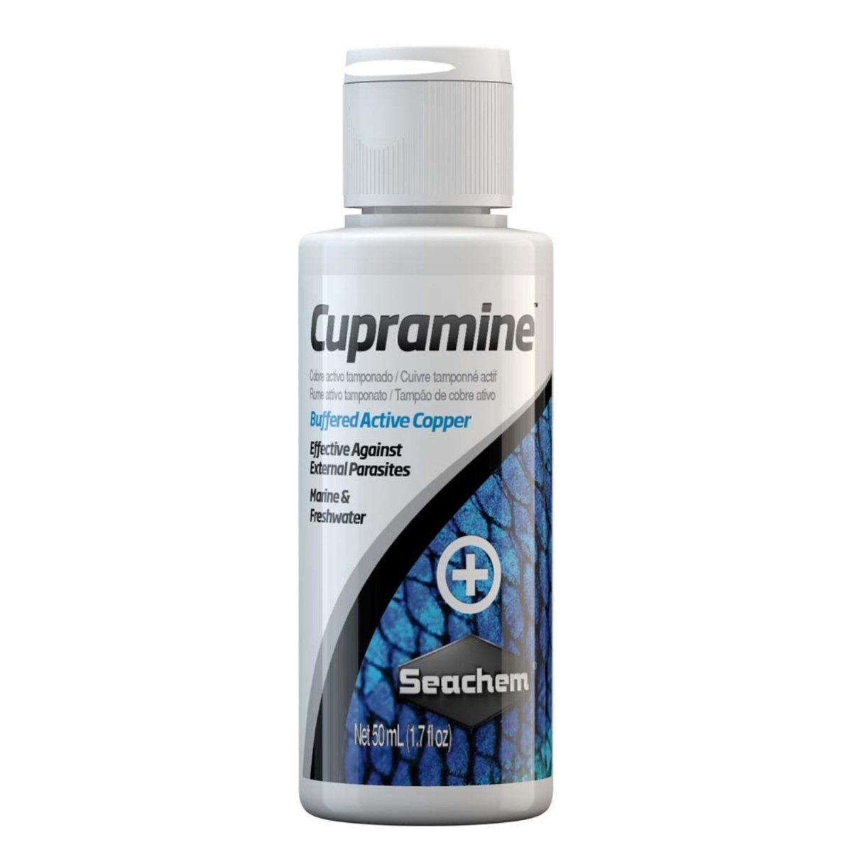 Seachem Laboratories Cupramine Copper Treatment 1ea/1.7 fl oz - Pets Perfect