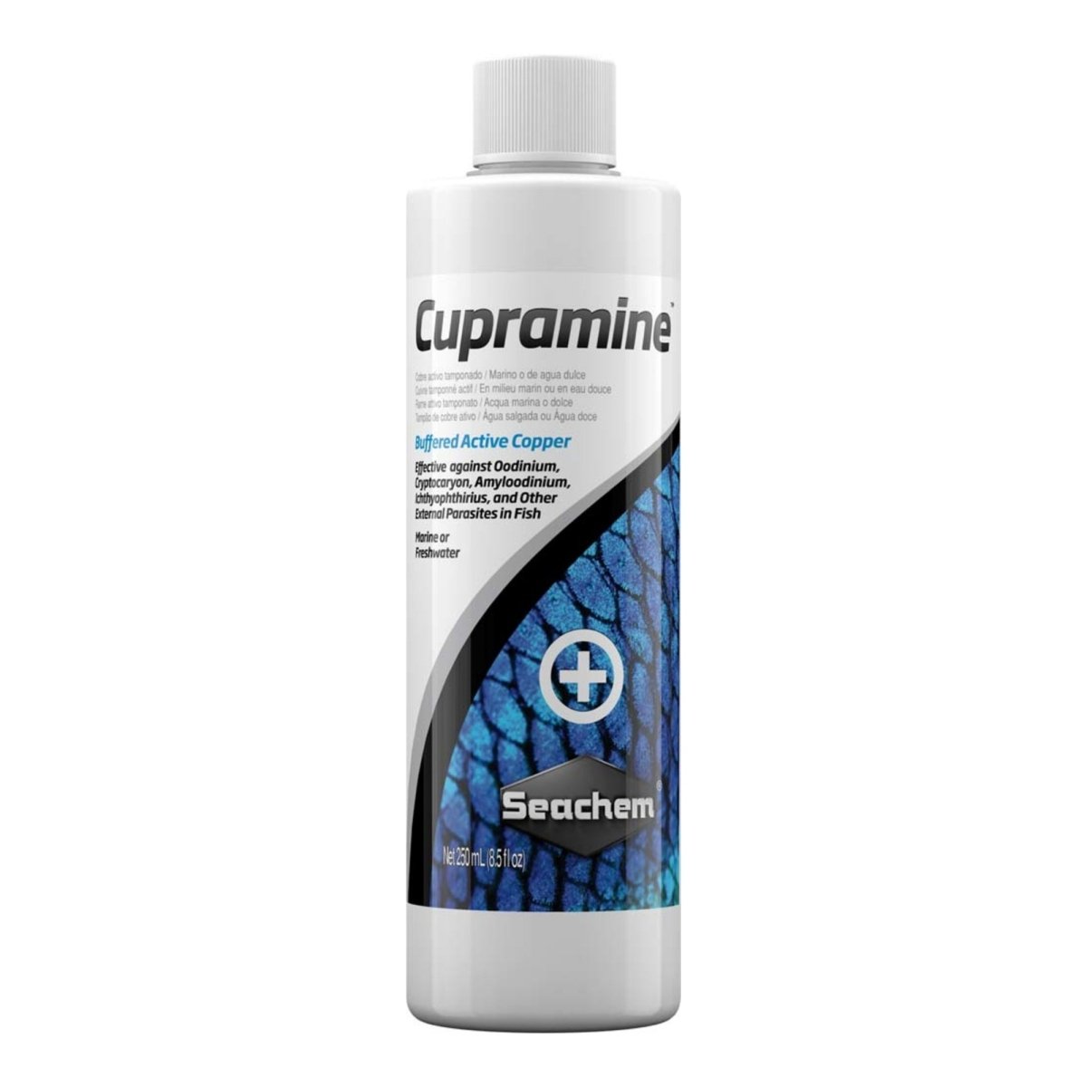 Seachem Laboratories Cupramine Copper Treatment 1ea/8.5 fl oz - Pets Perfect