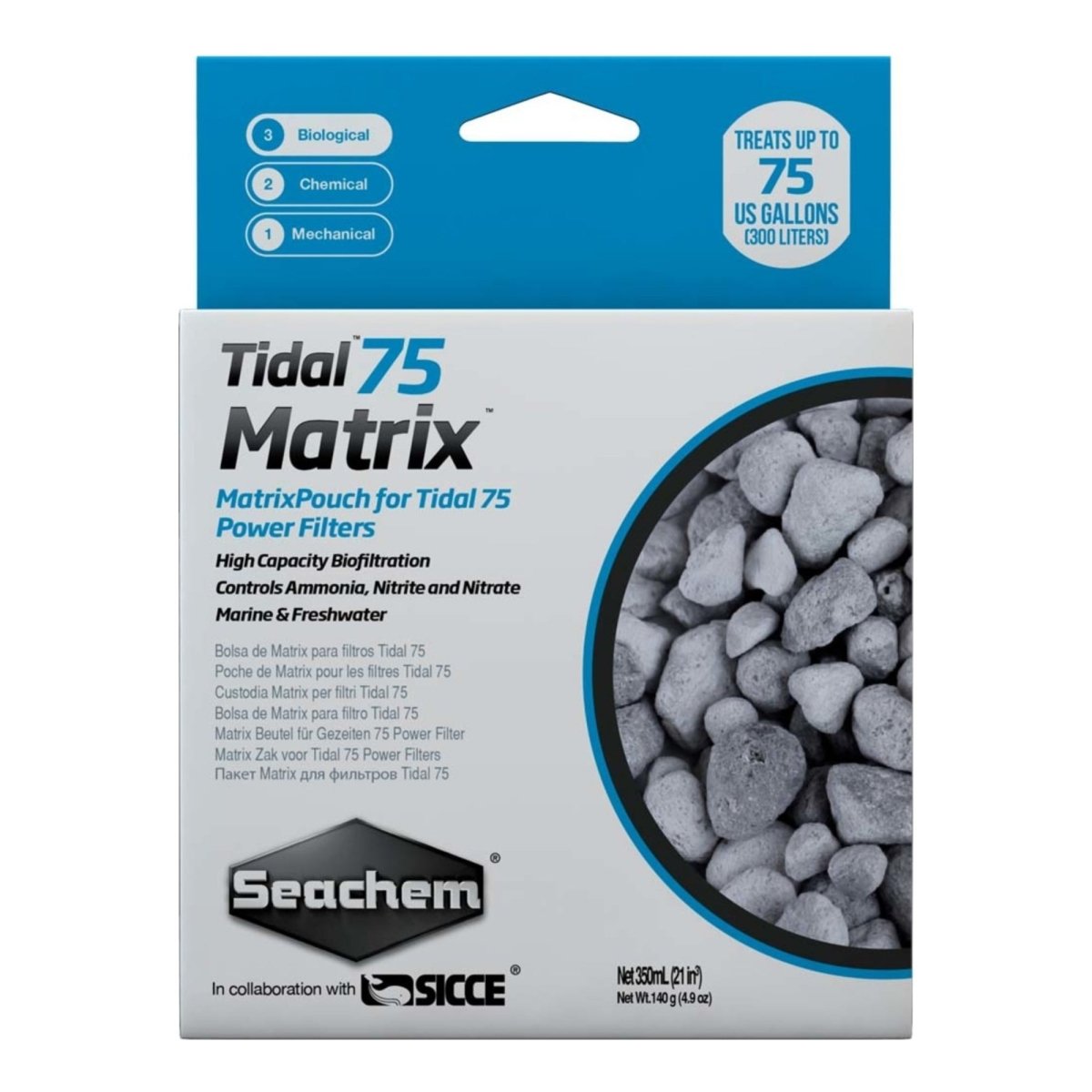 Seachem Laboratories Tidal Matrix Biological Media 1ea/350 ml - Pets Perfect