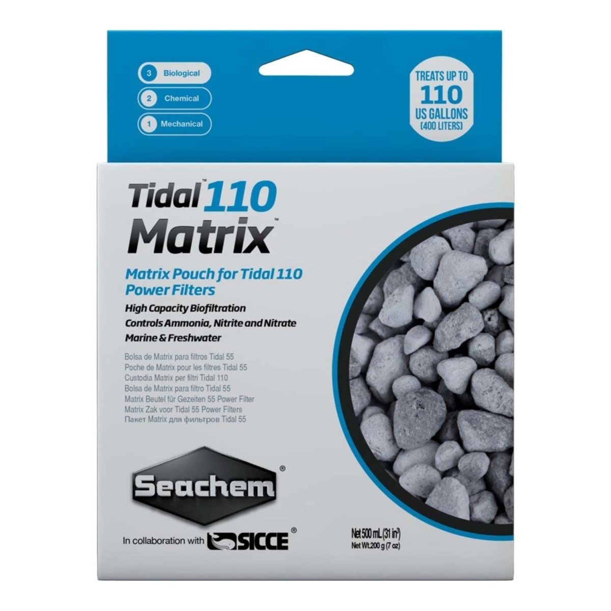 Seachem Laboratories Tidal Matrix Biological Media 1ea/500 ml - Pets Perfect