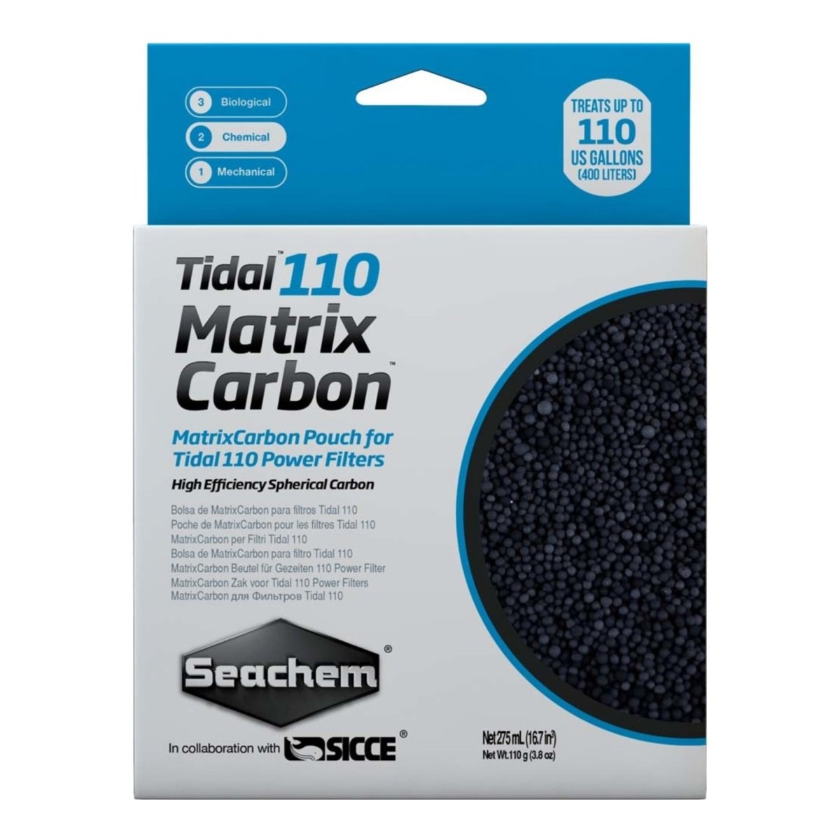 Seachem Laboratories Tidal Matrix Activated Carbon Media 1ea/275 ml - Pets Perfect