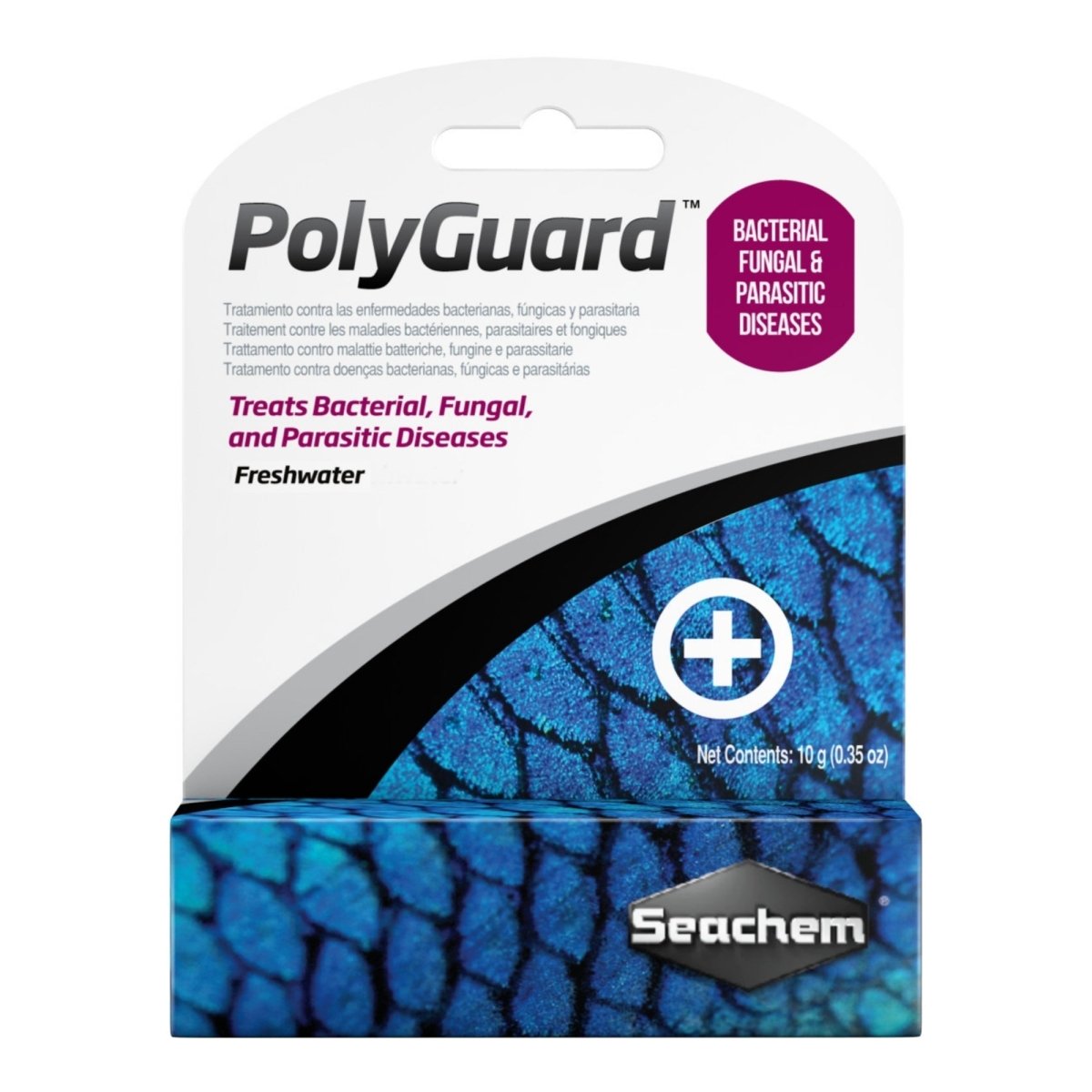 Seachem Laboratories PolyGuard Bacterial, Fungal and Parasitic Diseases Treatment 1ea/0.4 oz - Pets Perfect