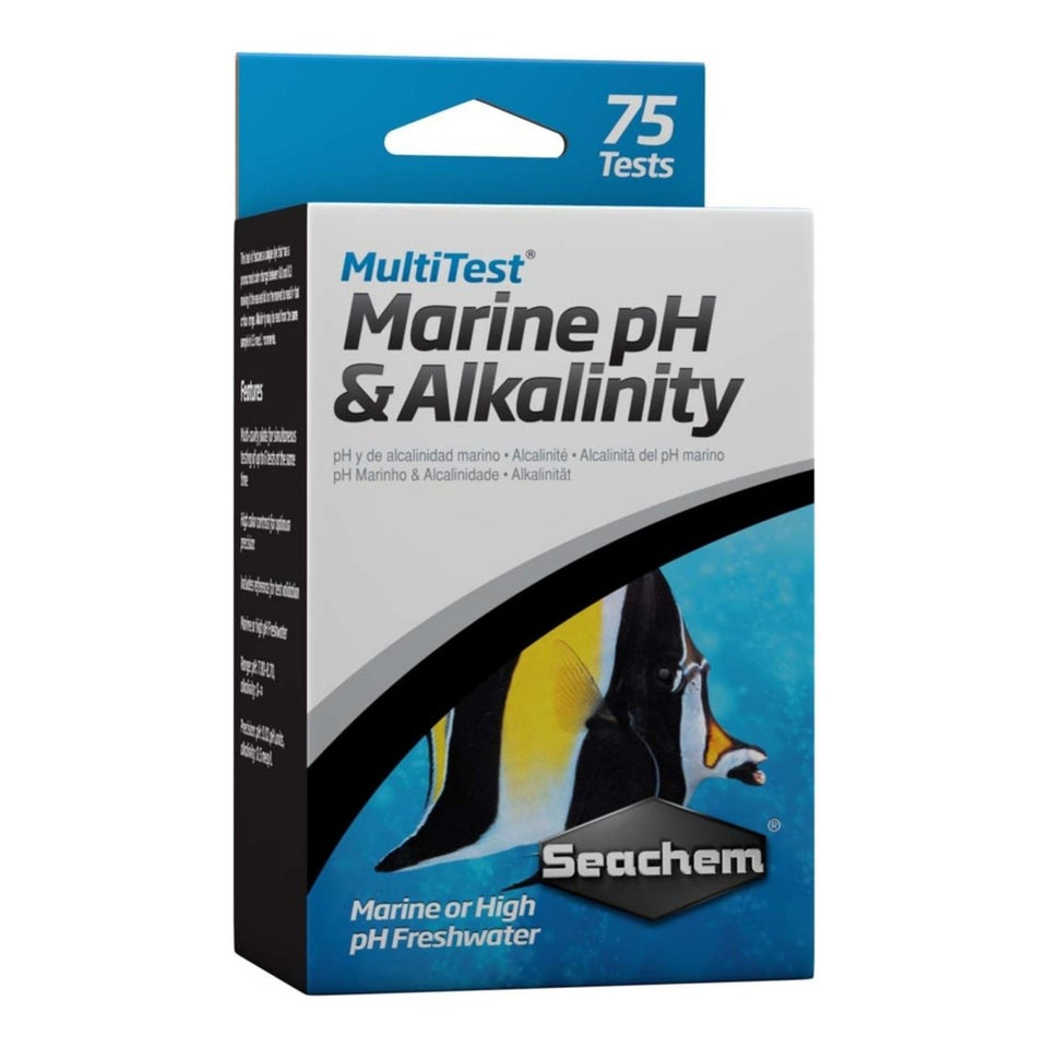 Seachem Laboratories MultiTest Marine pH Alkalinity Test Kit