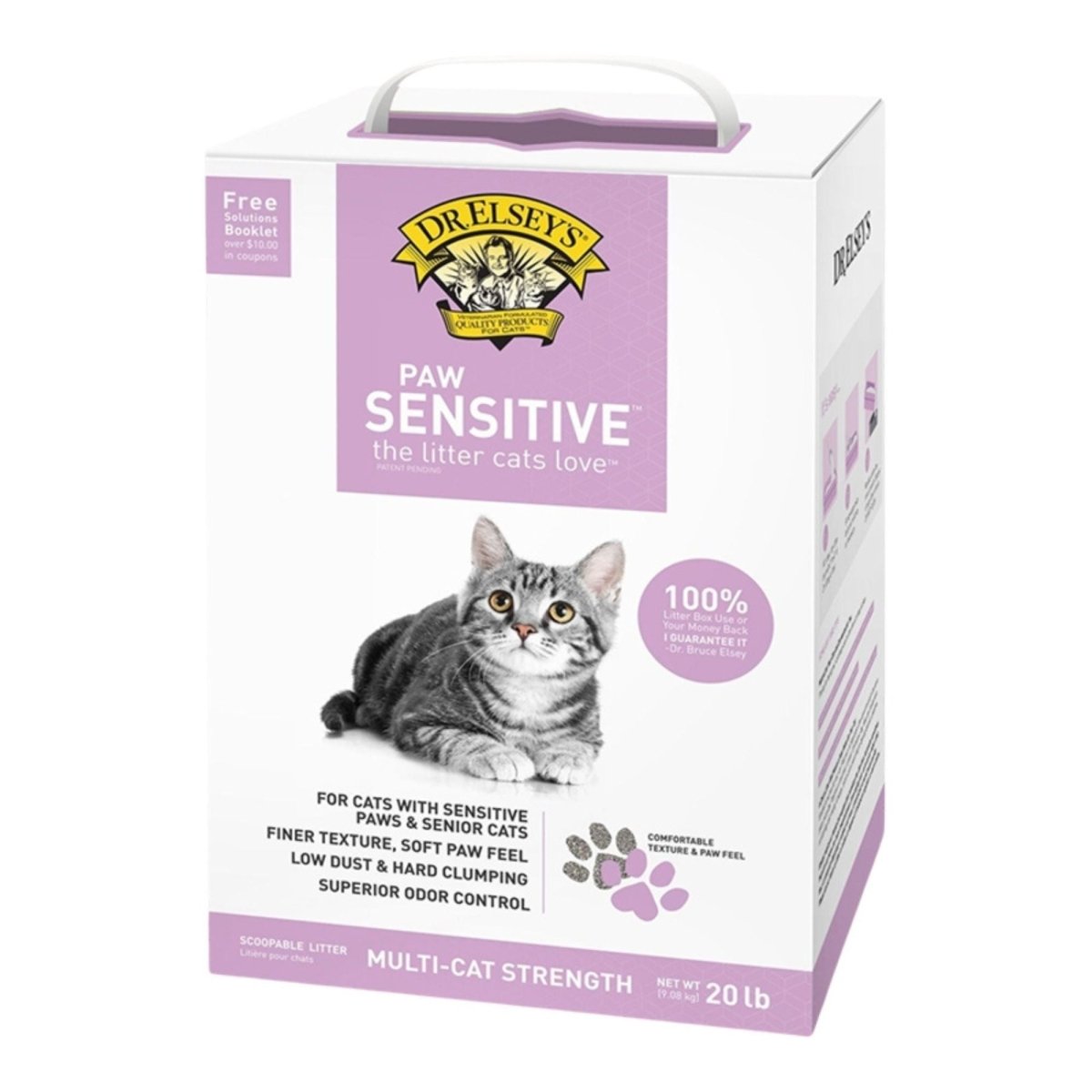 Dr. Elsey's Cat Paw Sensitive Clumping Litter 20Lbs - Pets Perfect
