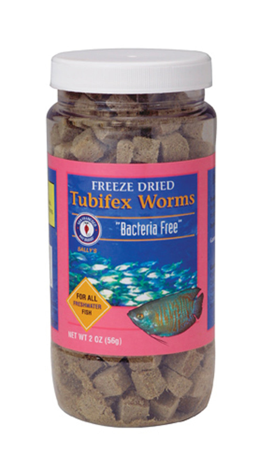 San Francisco Bay Brand Bacteria Free Tubifex Worms FD Fish Food 56 g