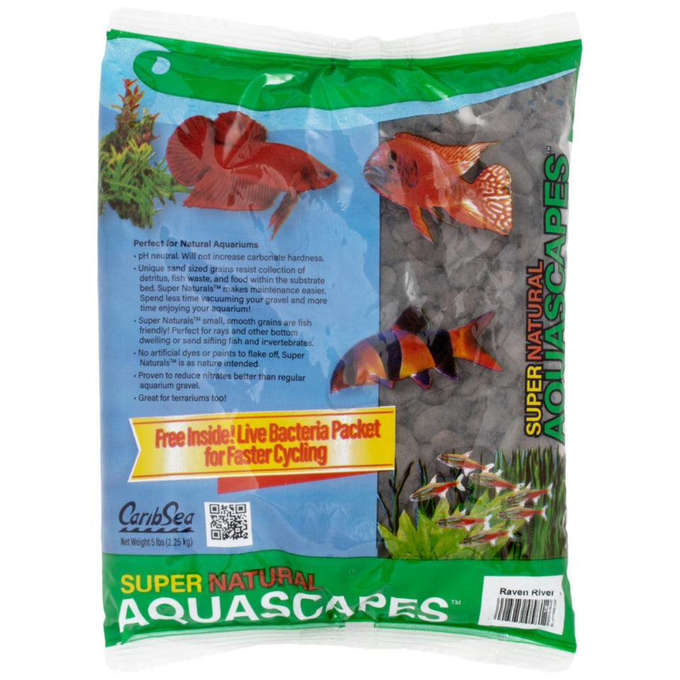CaribSea Super Natural Aquascapes Aquarium Sand Raven River, 5ea/5 lb - Fish Aquariums Parts