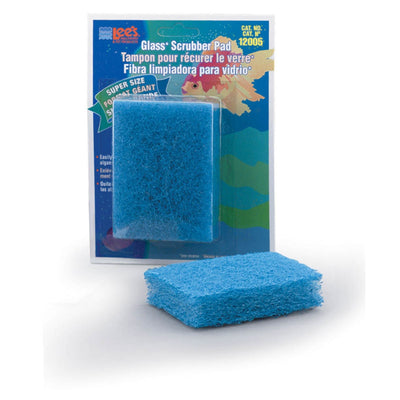 Lee's Aquarium & Pet Products Scrubber Pad for Glass Aquariums  Blue, 1ea/3 In X 4 in, Super-Size