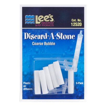 Lee's Aquarium & Pet Products Discard-A-Stone White, 1ea/Coarse, 6 Piece