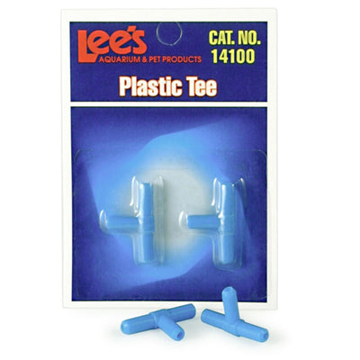 Lee's Aquarium & Pet Products Plastic Tee Blue, 1ea/2 ct