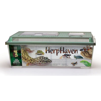Lee's Aquarium & Pet Products HerpHaven Breeder Box Green, 1ea/17.75In X 6.87 in, LG