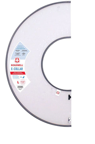 Dogswell Remedy And Recovery Rigid E-Dog Collar Large Clear