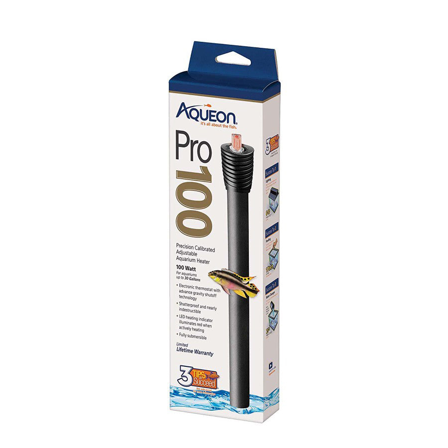 Aqueon Adjustable PRO Aquarium Heater 100 Watt