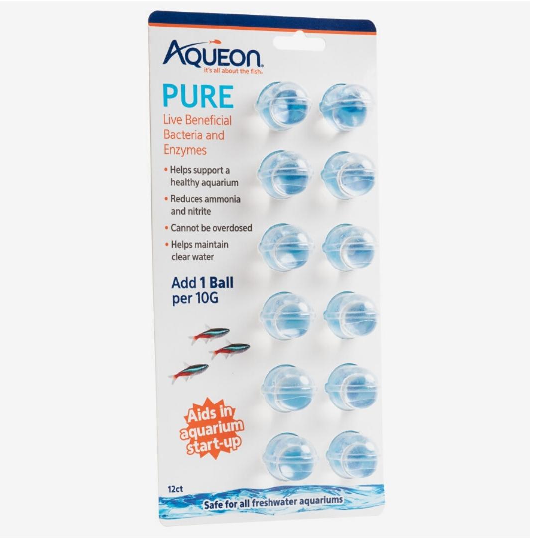 Aqueon PURE Live Beneficial Bacteria 12 Pack, 6ea/10 gal