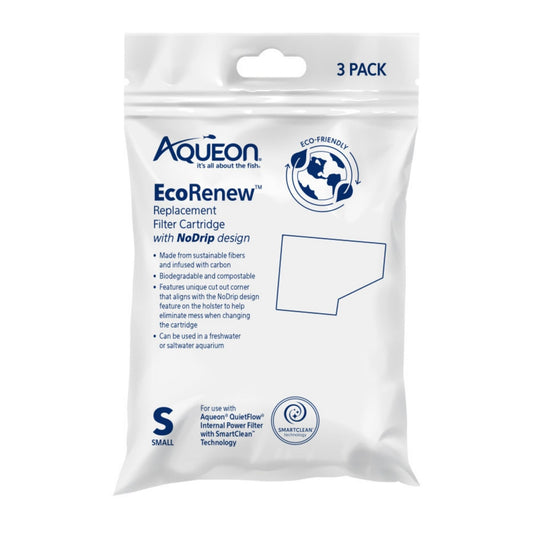 Aqueon EcoRenew Filter Cartridges 1ea/SMall, 3pk