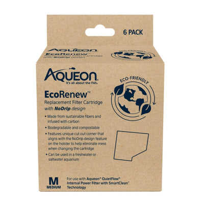 Aqueon Ecorenew Filter Cartridges 1ea/Medium 6 Pk Default Title