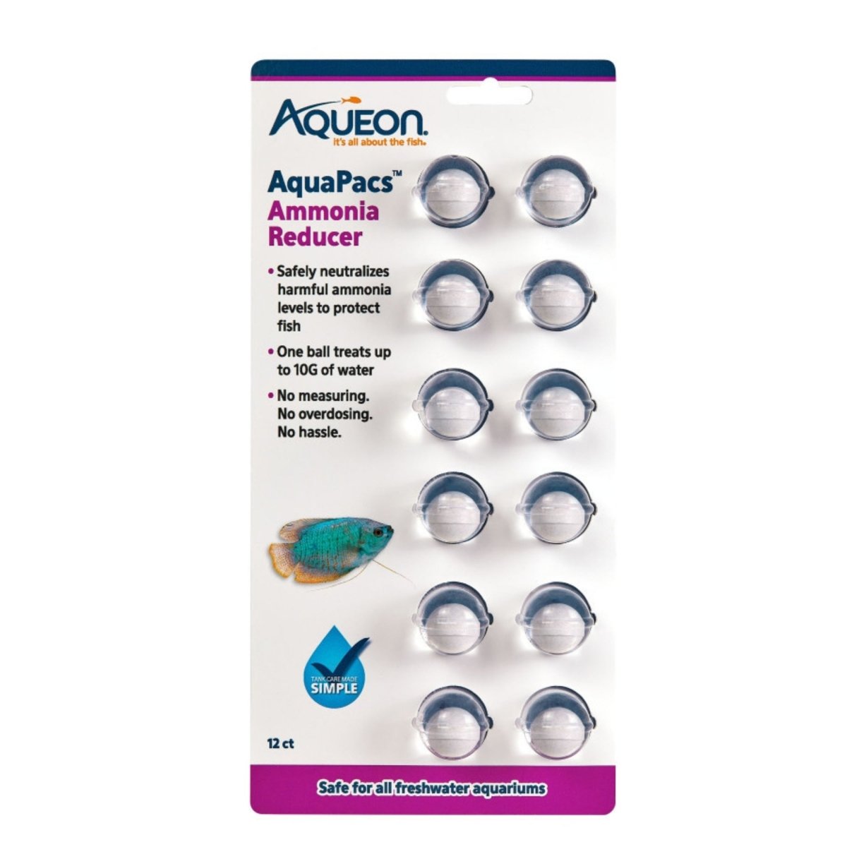 Aqueon AquaPacs Ammonia Reducer 6ea/12pk - Pets Perfect