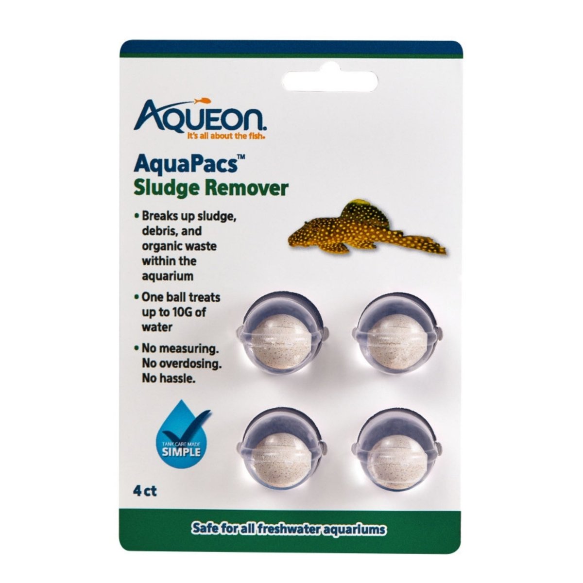 Aqueon AquaPacs Sludge Remover 6ea/4pk - Pets Perfect