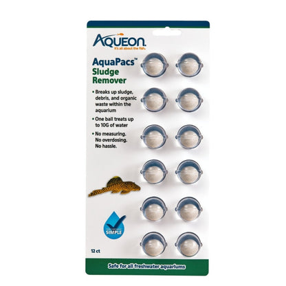 Aqueon AquaPacs Sludge Remover 6ea/12pk - Pets Perfect