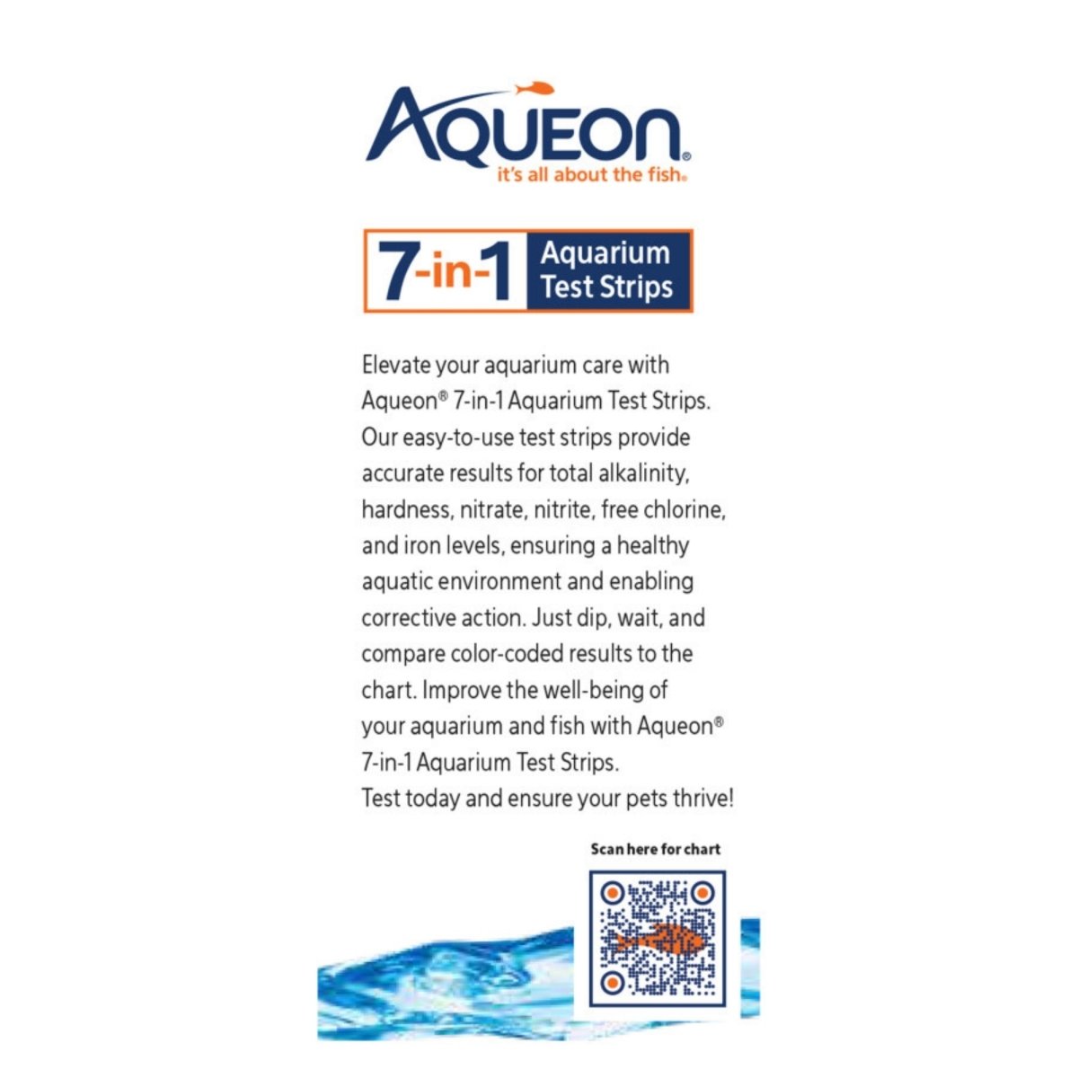 Aqueon 7in1 Aquarium Test Strips 1ea/50 ct - Pets Perfect