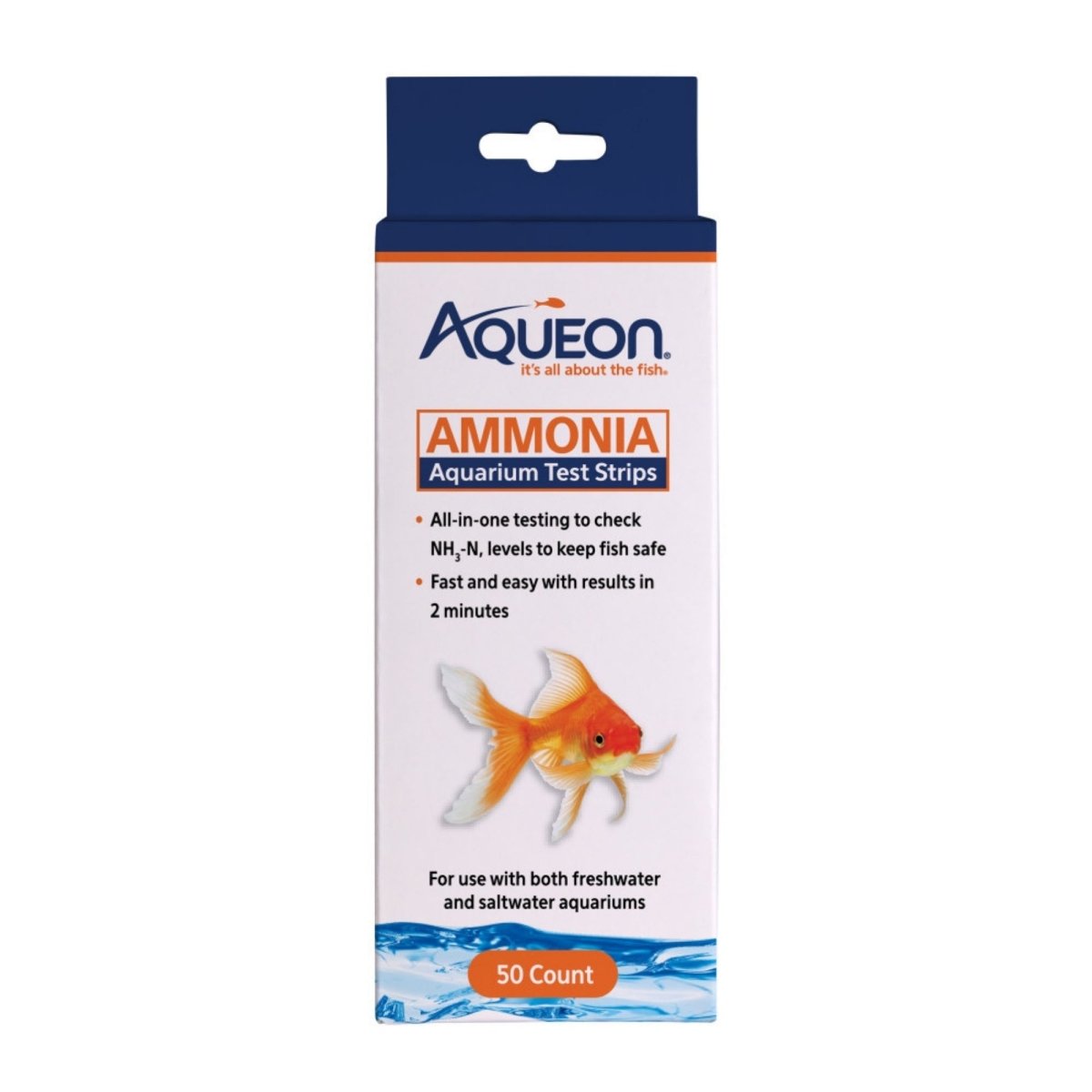 Aqueon Ammonia Aquarium Test Strips 1ea/50 ct - Pets Perfect