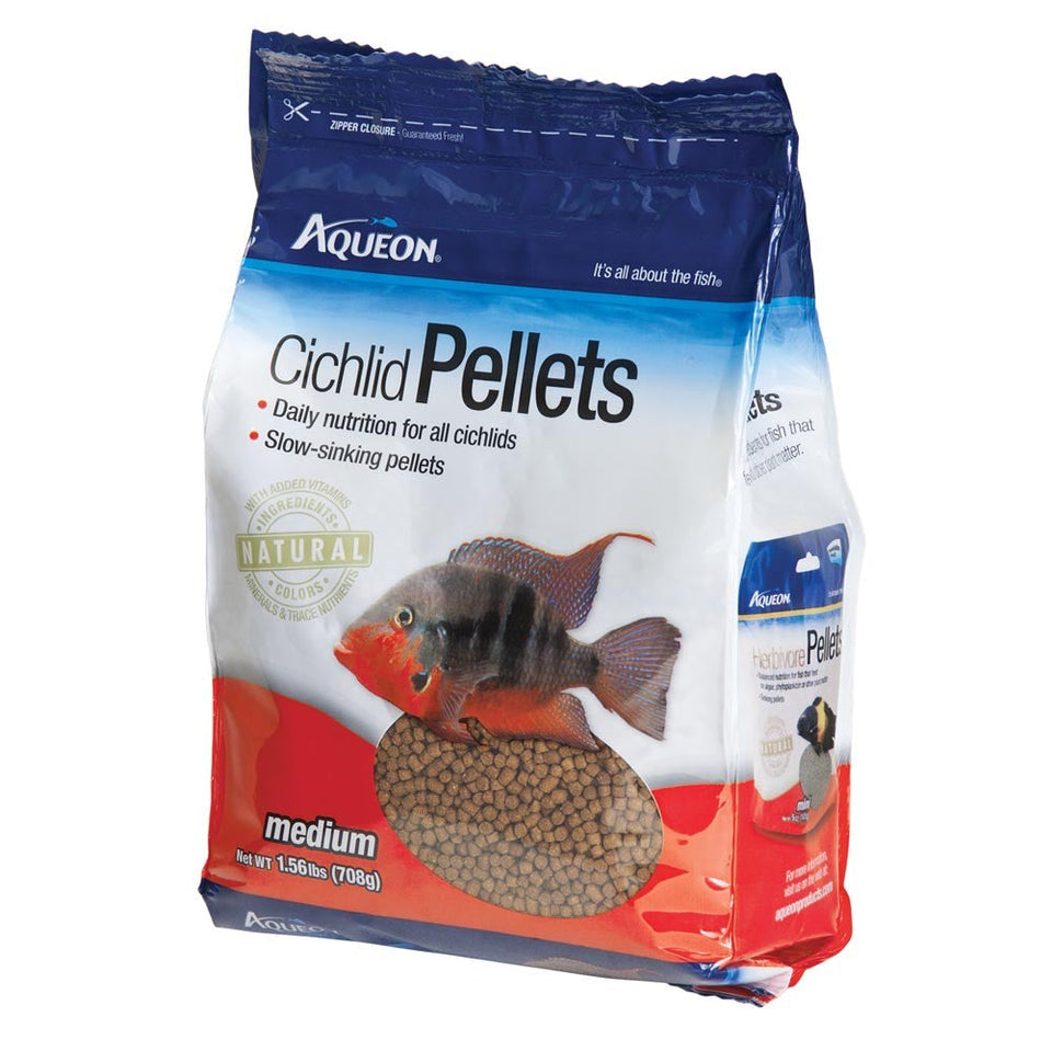 Aqueon Cichlid Food Medium, 25 oz, view 2
