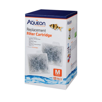 Aqueon Replacement Filter Cartridges 1ea/Medium - 12 pk
