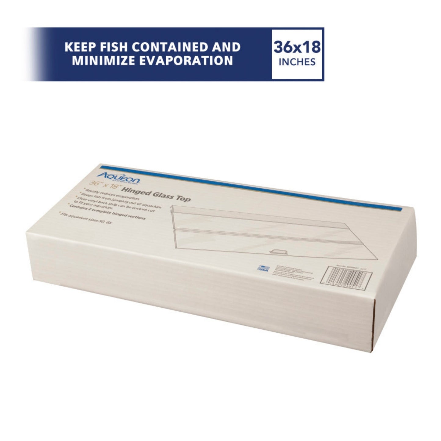 Aqueon Hinged Glass Tops 2 Pack, 1ea/36 X 18in.