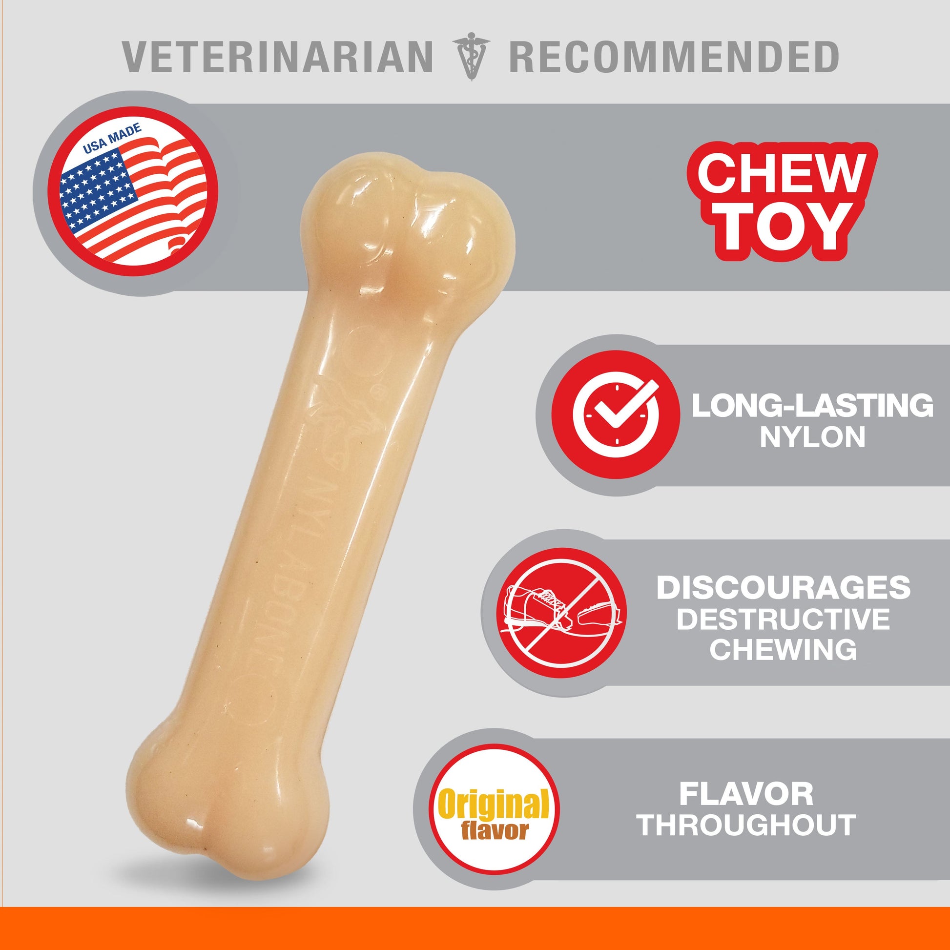 Nylabone Power Chew Dog Toy Original, Small/Regular up to 25 lb. 1 ct, view 2
