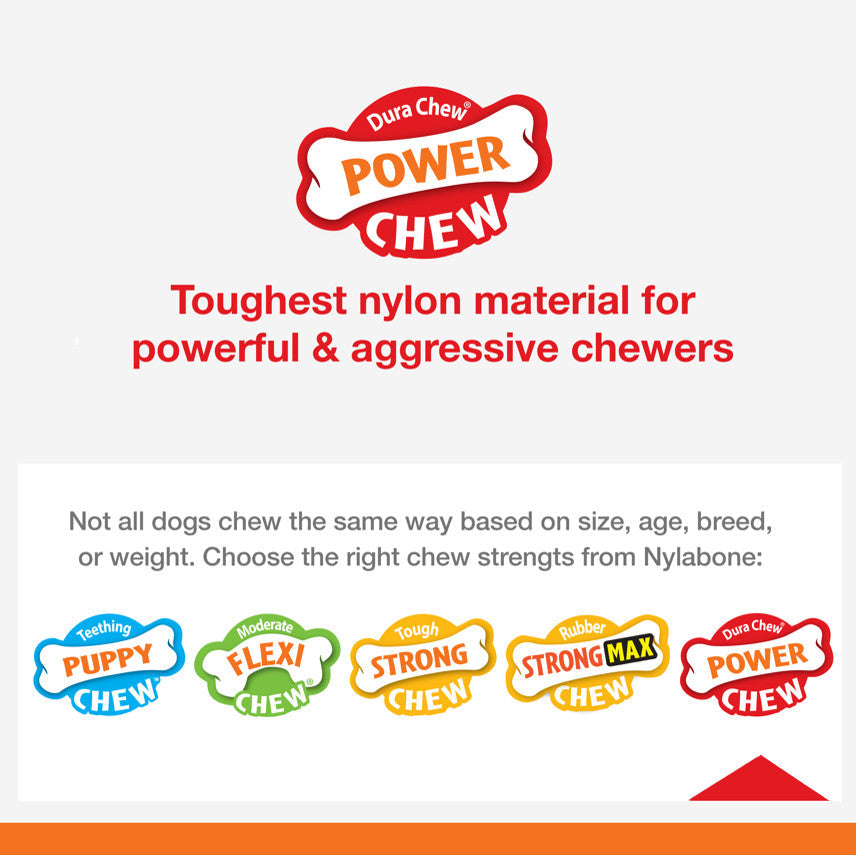 Nylabone Power Chew Dog Toy Original, Medium/Wolf up to, 35 lb 1 ct, view 6