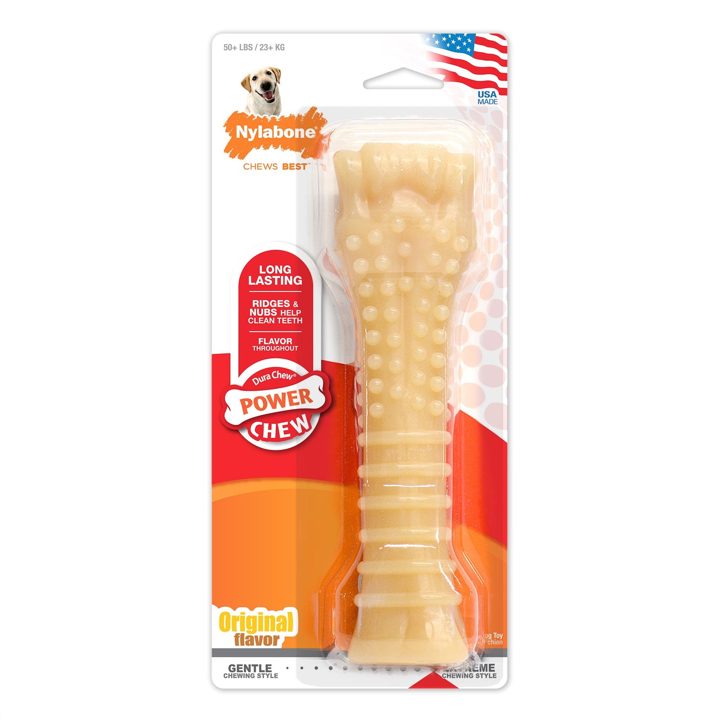 Nylabone Power Chew Dog Toy Original, X-Large/Souper 50 lb. 1 ct