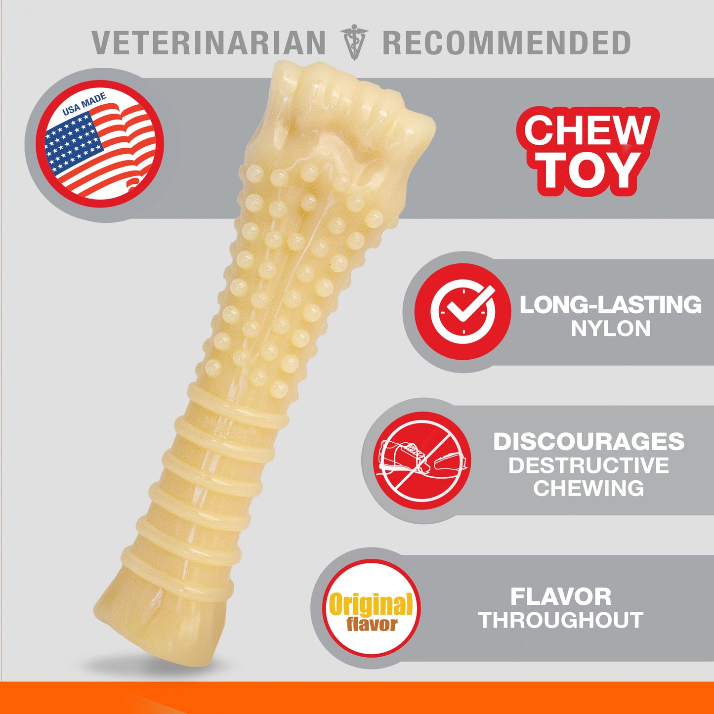 Nylabone Power Chew Dog Toy Original, X-Large/Souper 50 lb. 1 ct, view 2