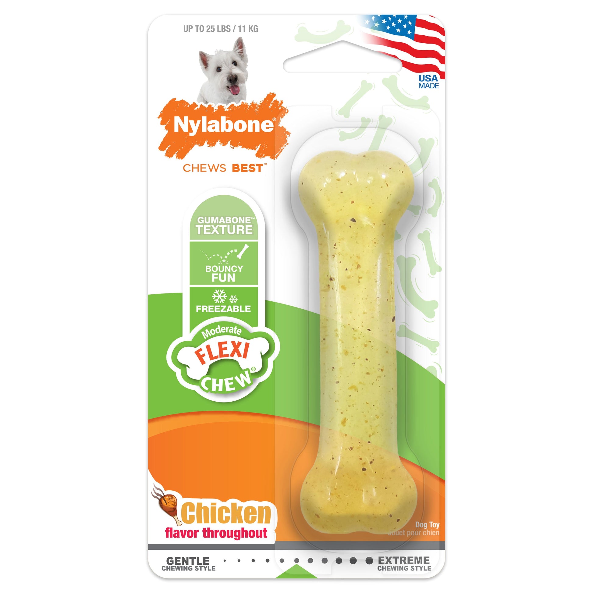 Nylabone Moderate Chew Chicken Chew Dog Toy Chicken