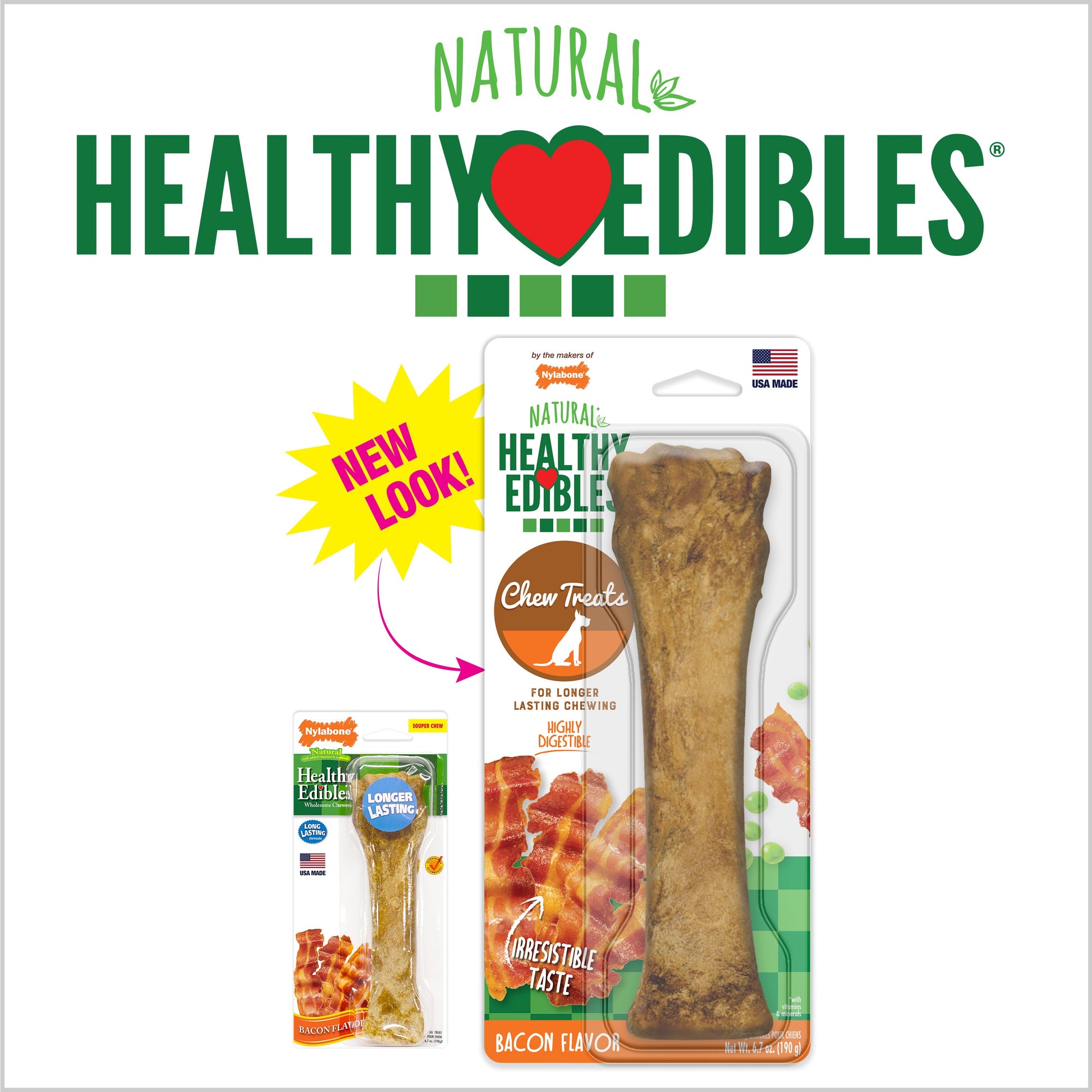 Nylabone Healthy Edibles All-Natural Long Lasting Dog Chew Treats 1 ct, view 7