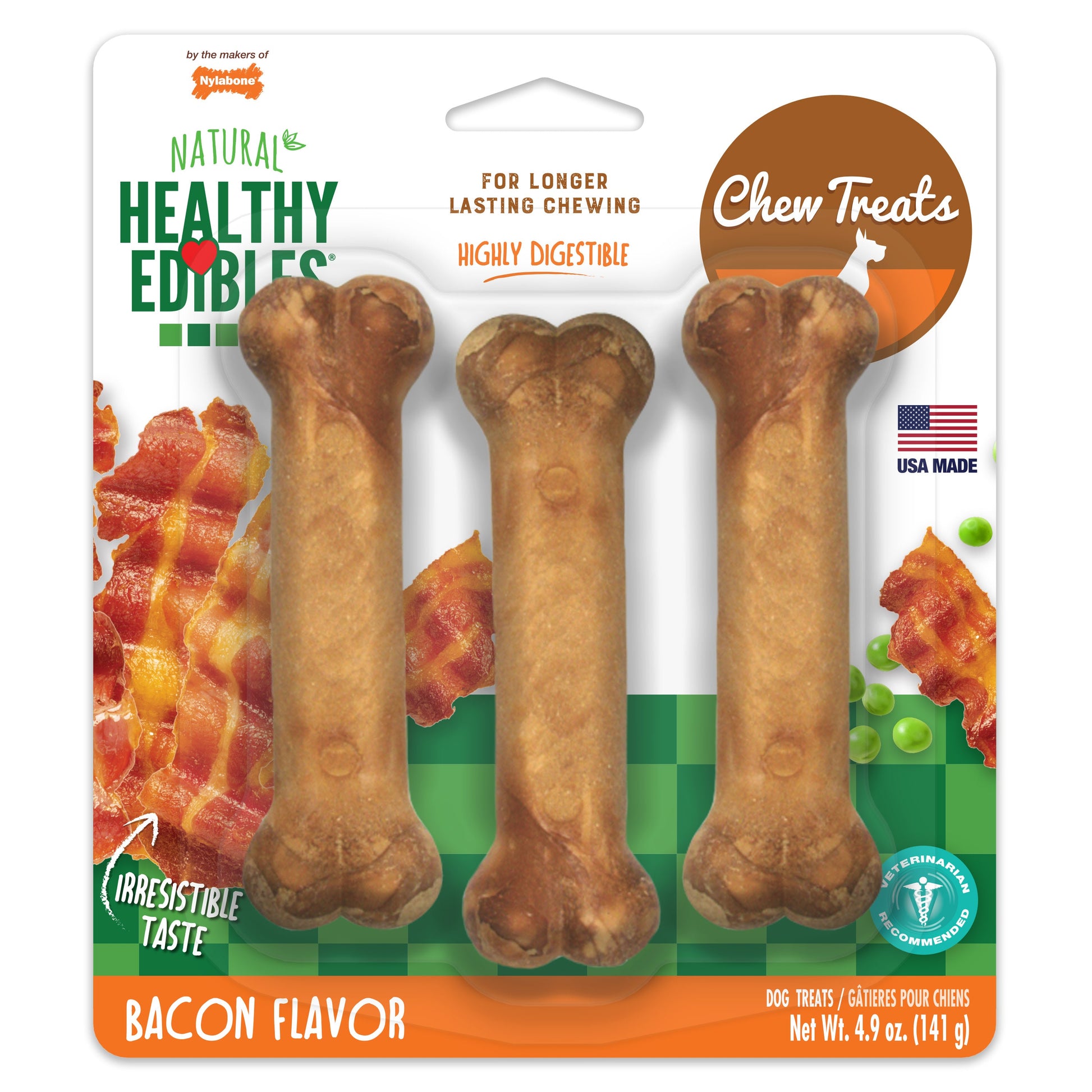 Nylabone Healthy Edibles All-Natural Long Lasting Dog Chew Treats
